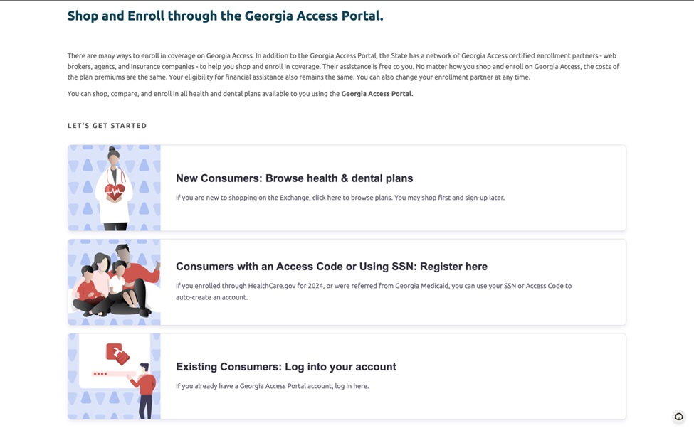 Georgia Access Step 1