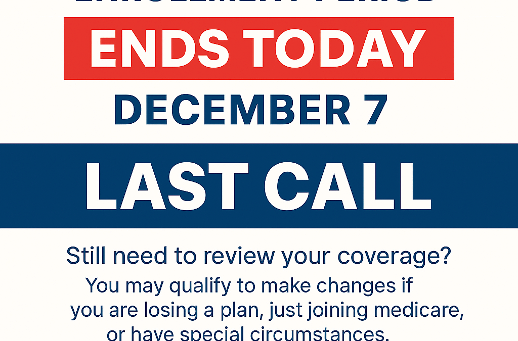 Annual Enrollment Period (AEP) 2026: Today is December 7th The Final Day!